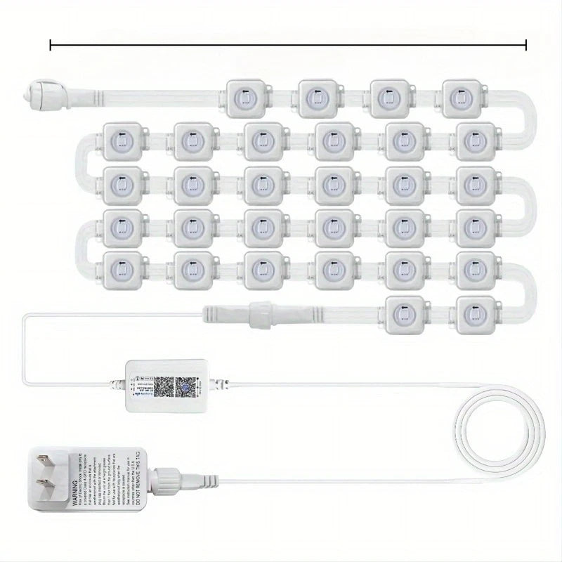 MIMIRGB Outdoor Eaves LED String Lights With APP Control