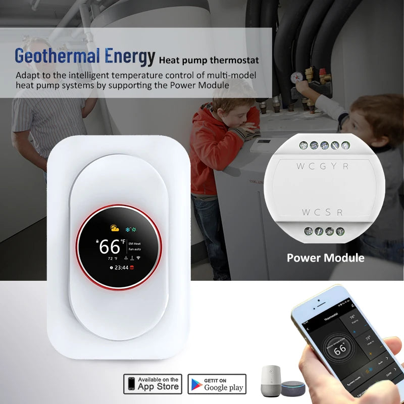 Beca Weekly Programmable Thermostat For Floor Heating With TFT Display
