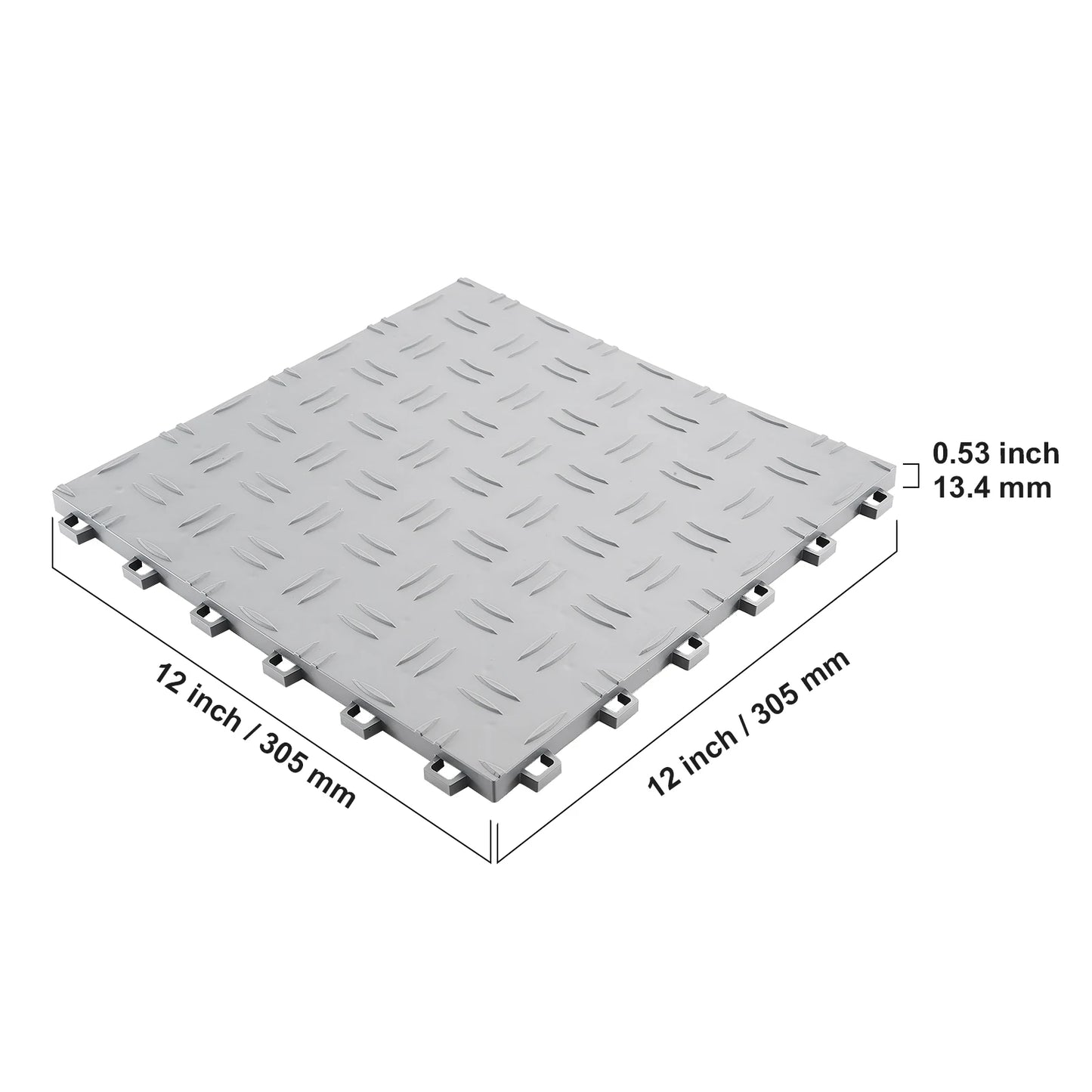 Interlocking Garage Floor Tiles 25 Pack Waterproof Surface Covering For Garages Easy Install