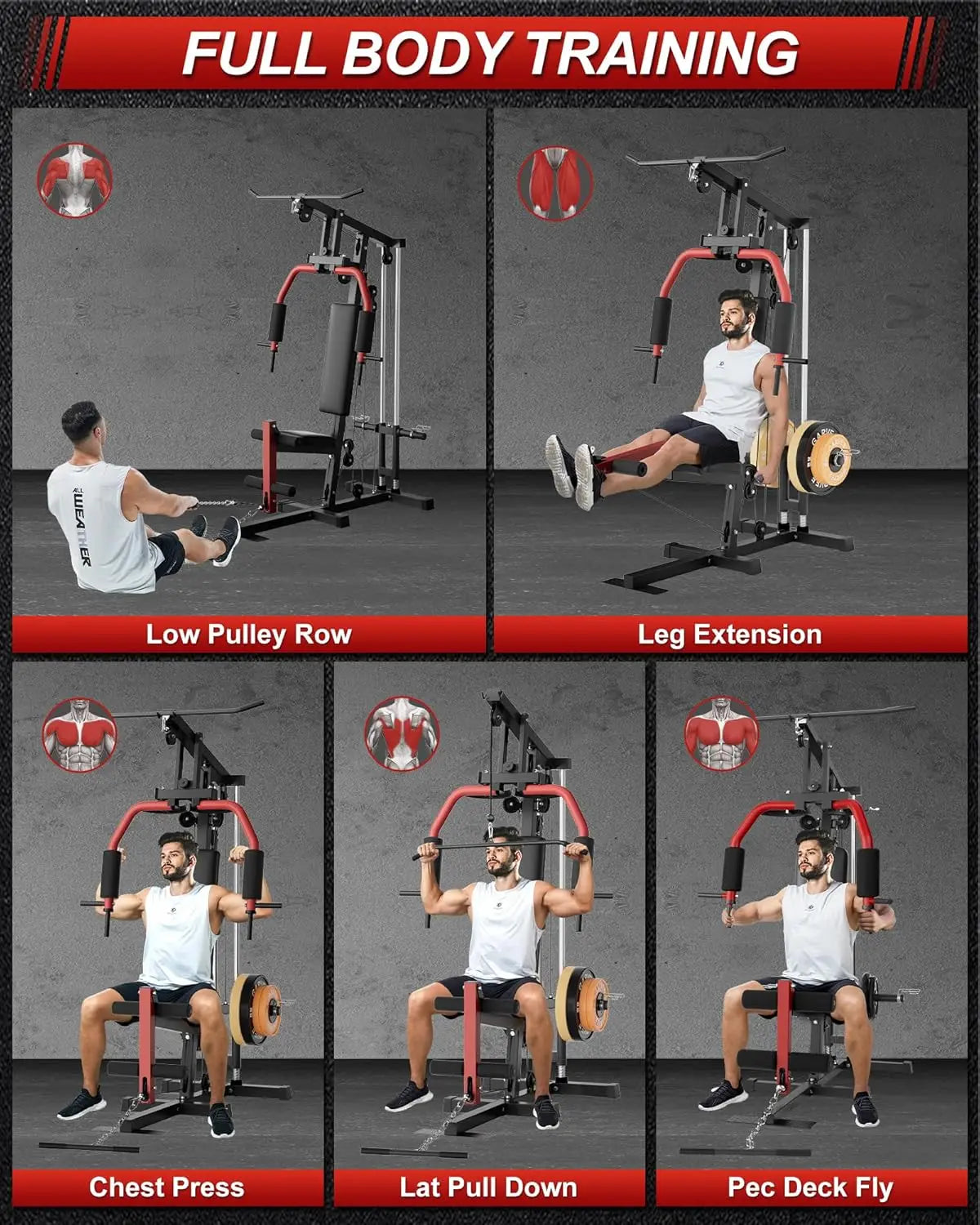 HiMISS All-In-One Home Gym System for Strength Training