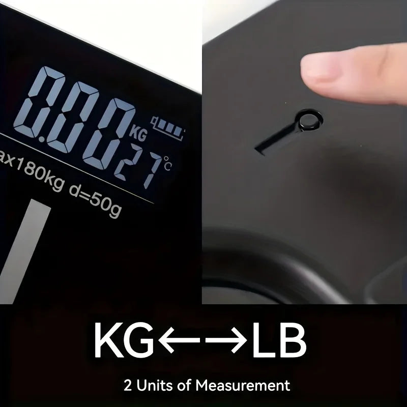 AEDG Body Weight Scale USB Rechargeable With LCD Display