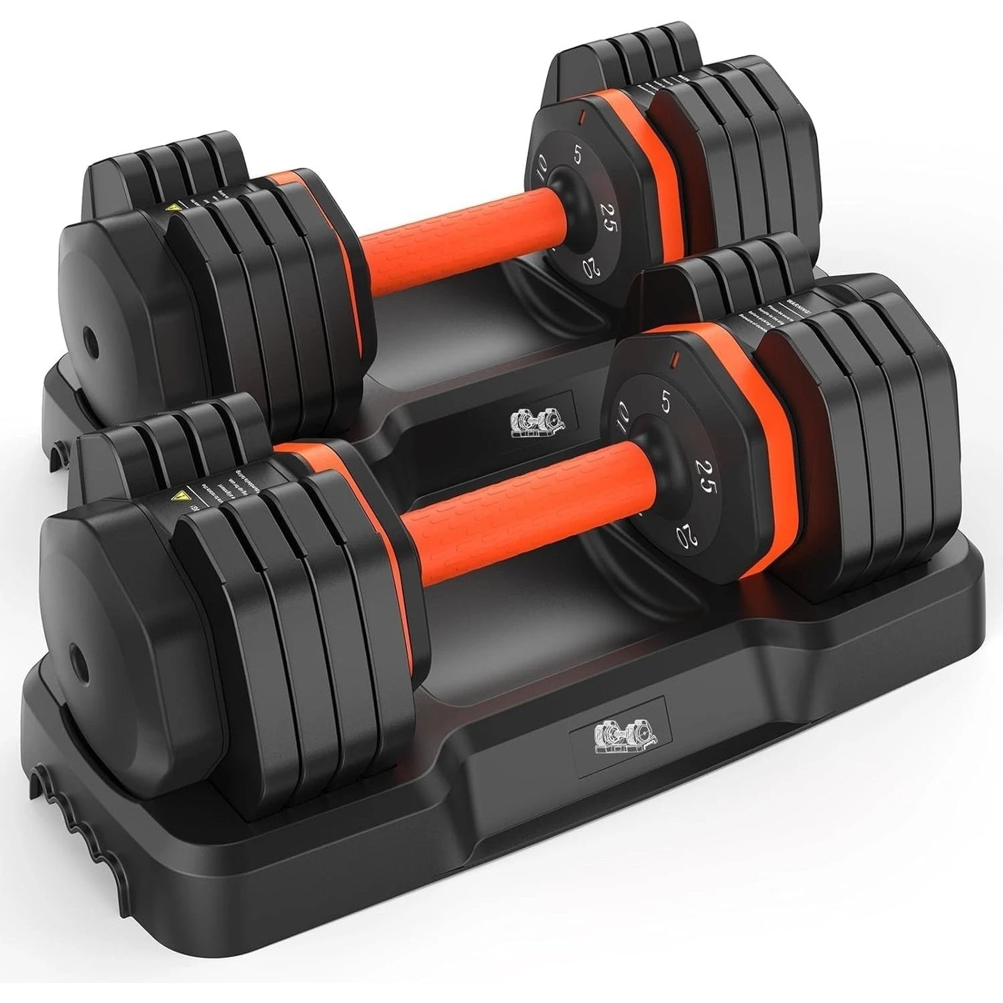 FEIERDUN Adjustable Dumbbells Set With Anti Slip Handles