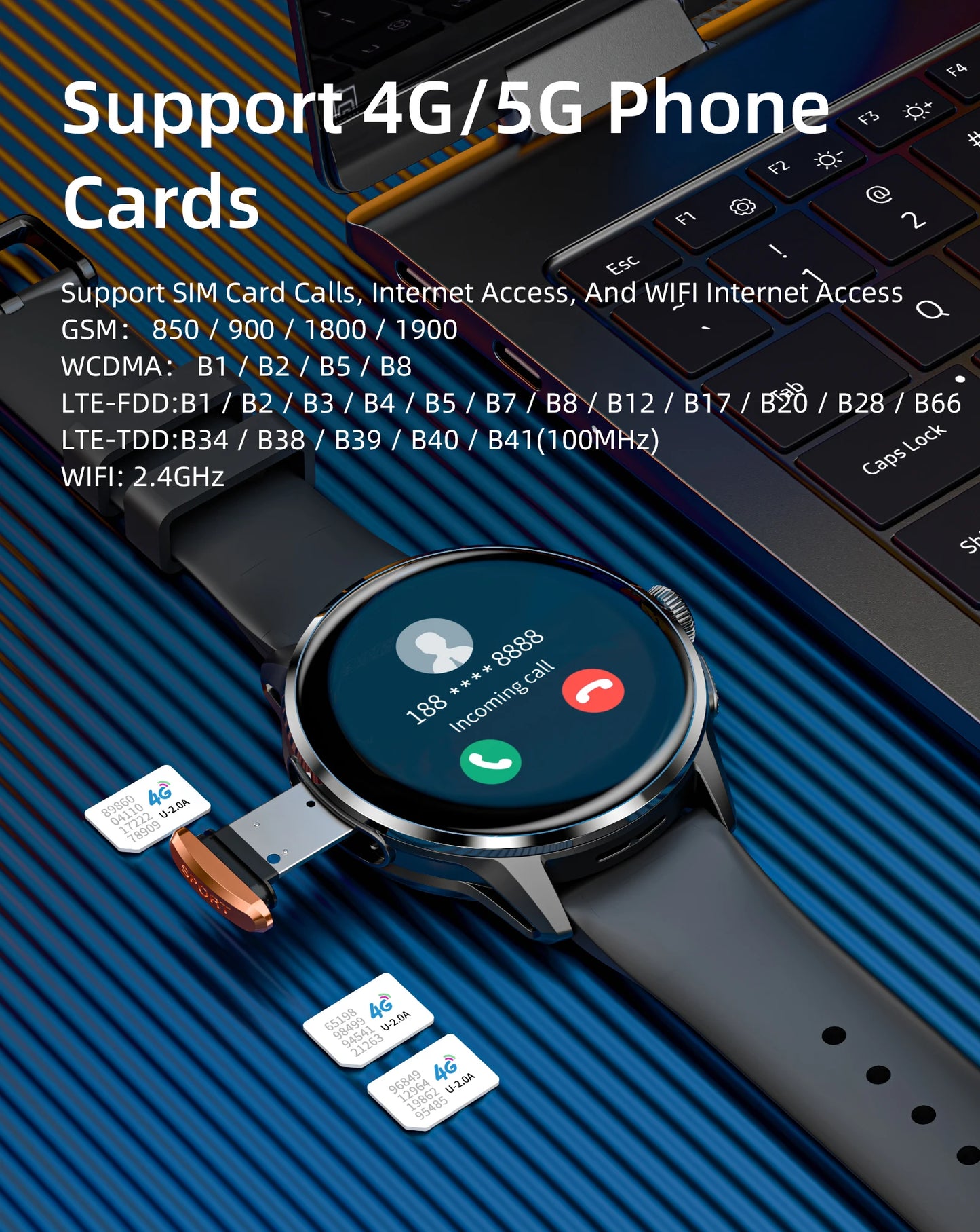 LOKMAT APPLLP 3 Android Smartwatch With 4G And Camera