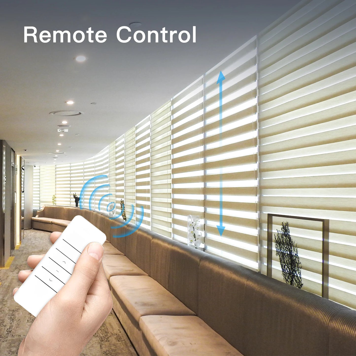 MOES Tuya WiFi Smart Motorized Roller Blinds Kit With Remote