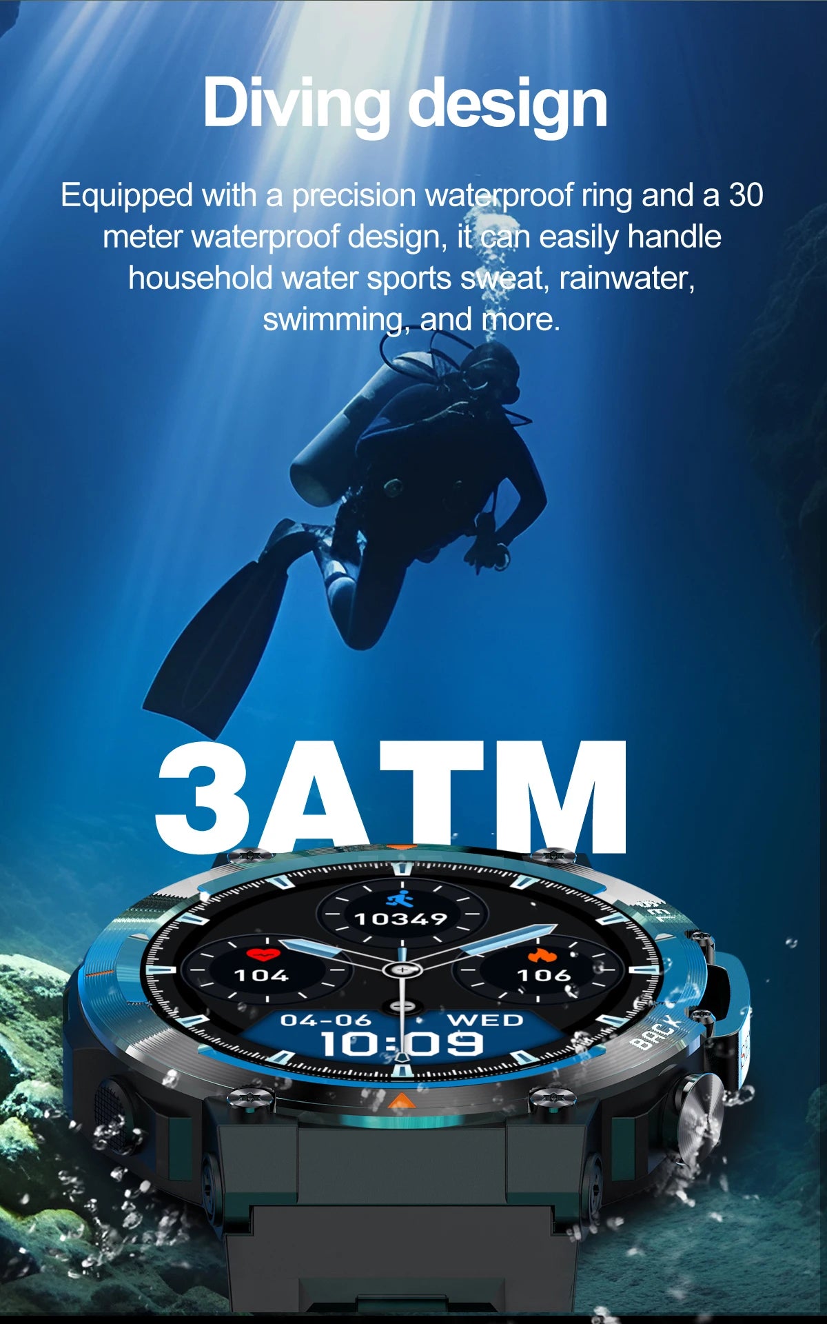 SENBONO MAX18 Smartwatch With AMOLED Display And Bluetooth