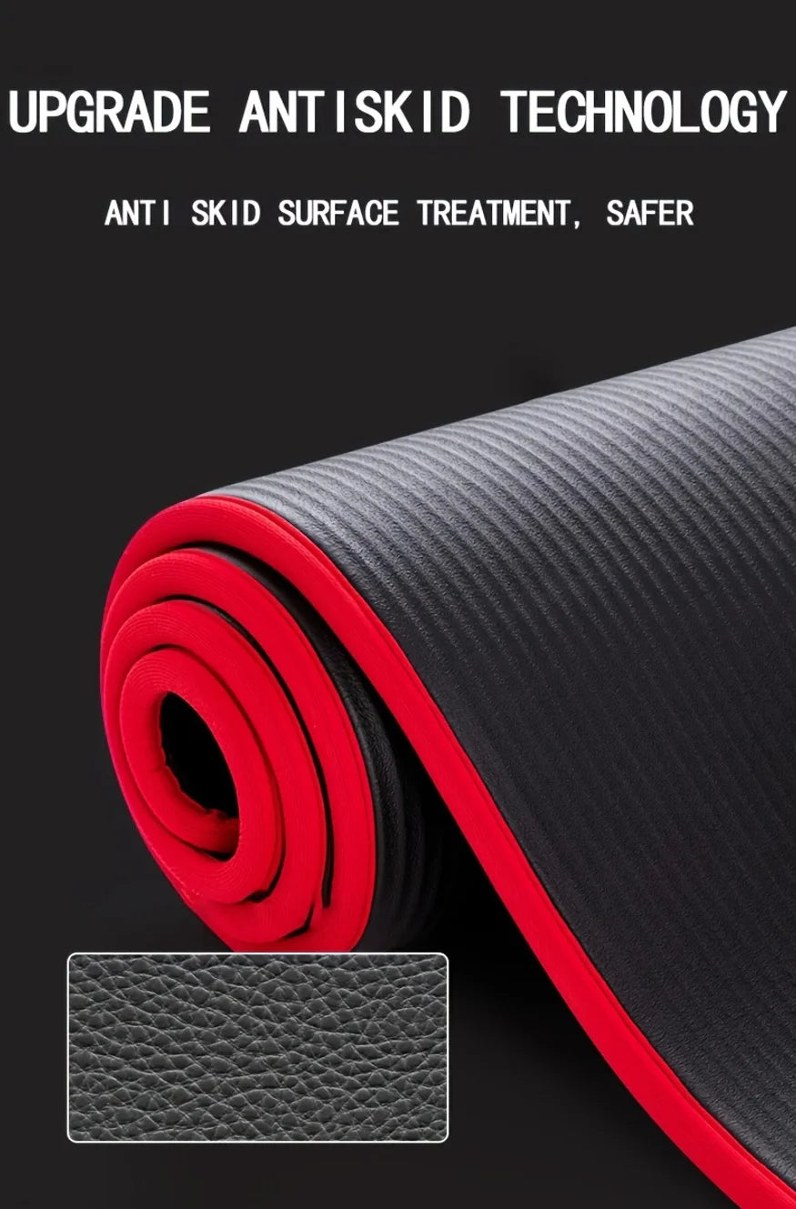 Lingpeng Extra Thick Non Slip Yoga Mat For Workouts Cushioned Poses And Balance Support