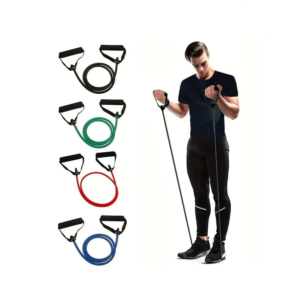 KYJG Adjustable Resistance Band With Handles For Full Body Home Fitness Workouts