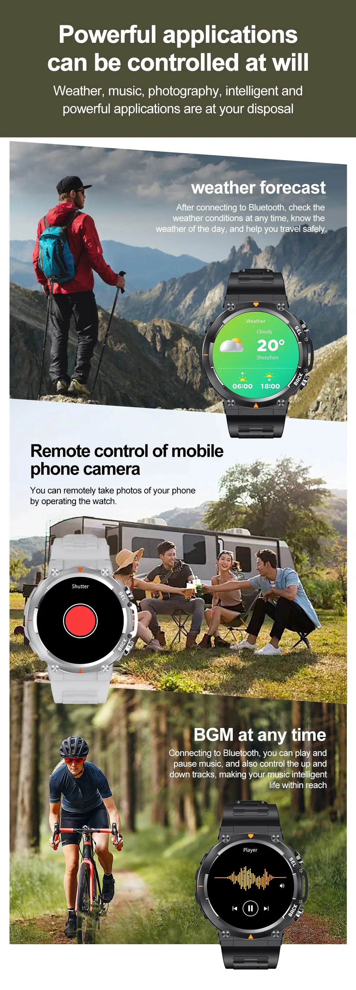 SENBONO MAX18 Smartwatch With AMOLED Display And Bluetooth