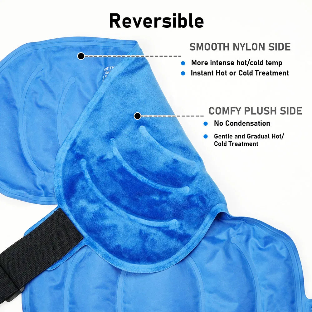 Shoulder Ice Pack Wrap For Cold Therapy Pain Relief With Contoured Fit And Secure Strap
