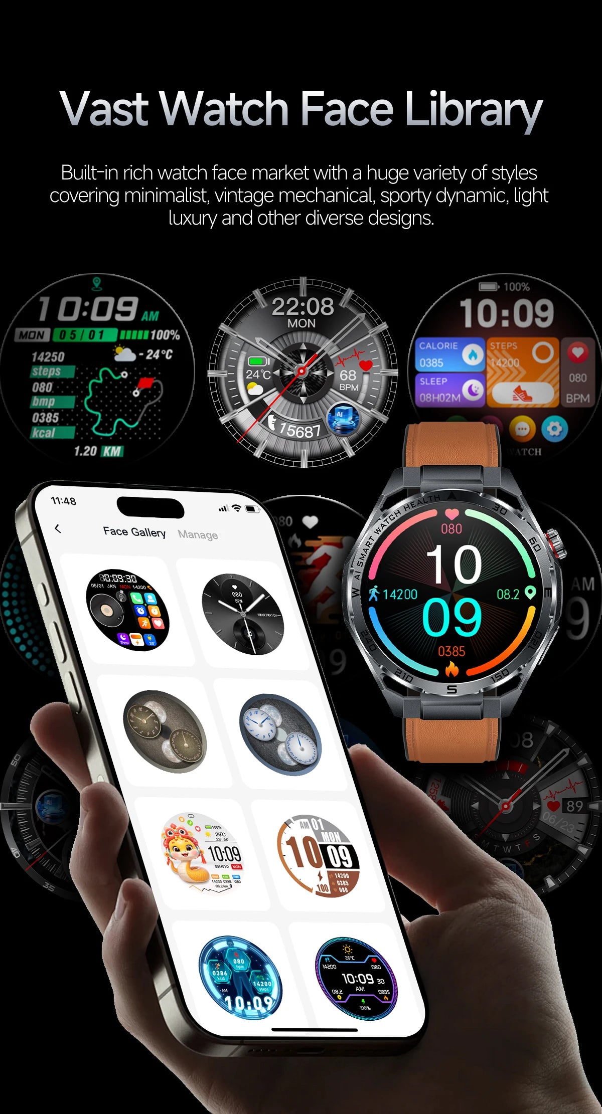 Smart Health Watch With ECG And PPG Body Fat Analysis Uric Acid BP Blood Oxygen Bluetooth Calling