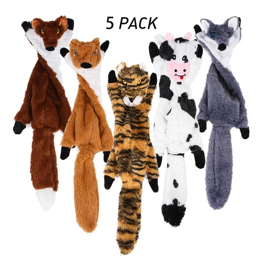 Soft Plush Dog Toy With Squeaker Bite Resistant Interactive Chew Toy For Dogs And Puppies
