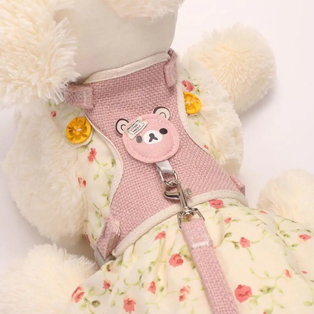 Breathable Pet Harness Leash For Small Dogs And Cats