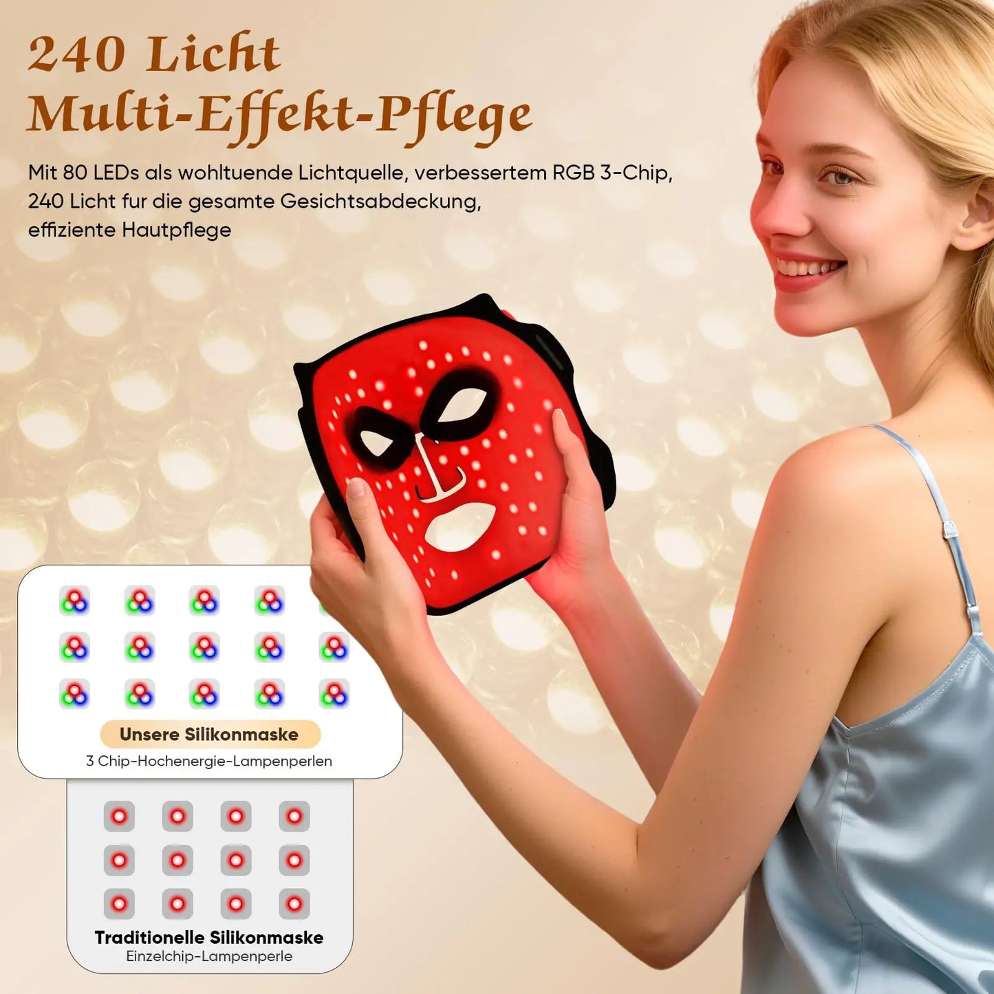 UBilli LED Facial Mask Photon Therapy Anti Aging Acne