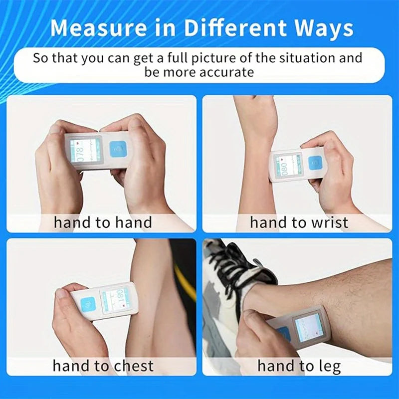 PM10 Portable ECG Monitor Bluetooth With LCD Heart Rate App Support for iOS Android