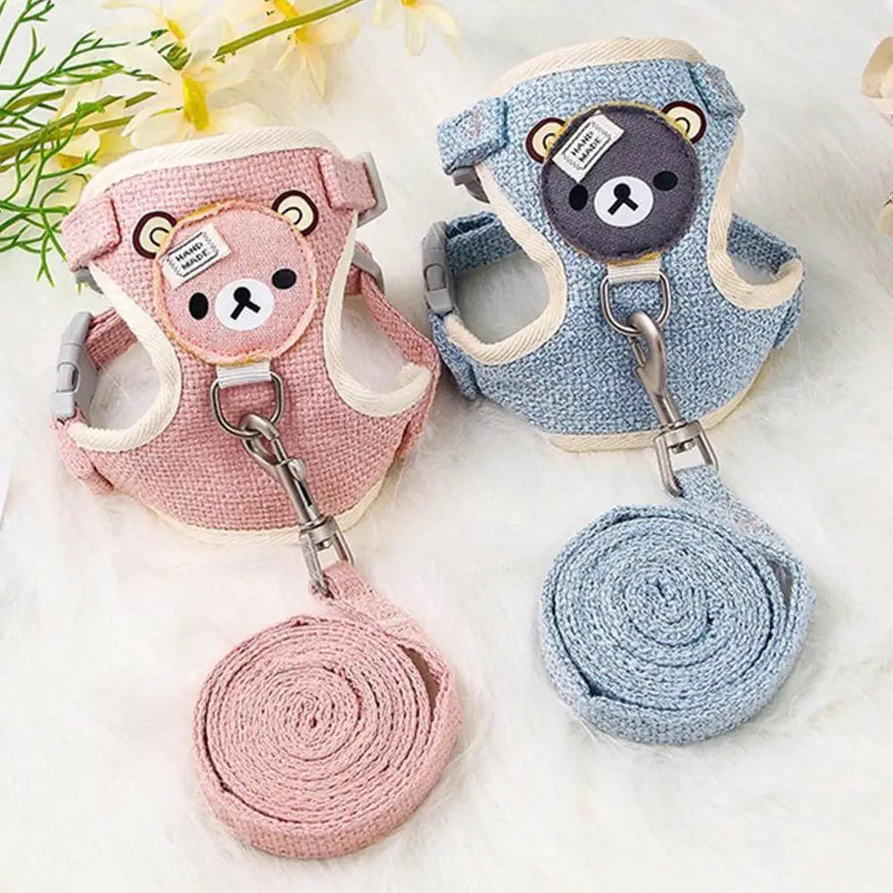 Breathable Pet Harness Leash For Small Dogs And Cats