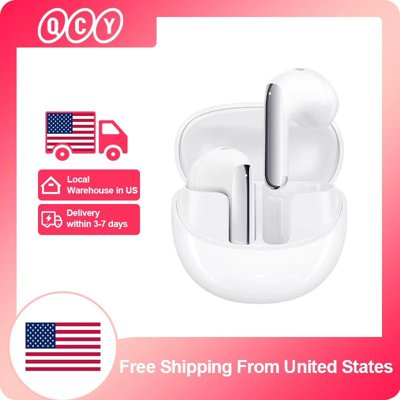 QCY HT10 AilyBuds Pro Wireless Earphones ANC HiRes LDAC Bluetooth Five Three Adaptive Multipoint