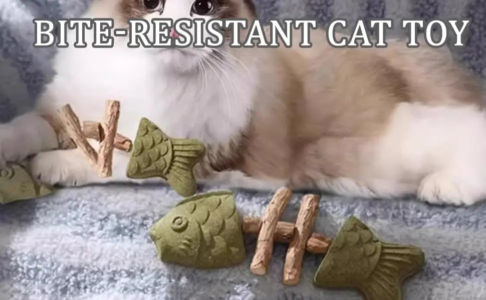 Dental Health Cat Chew Toy With Catnip And Silvervine