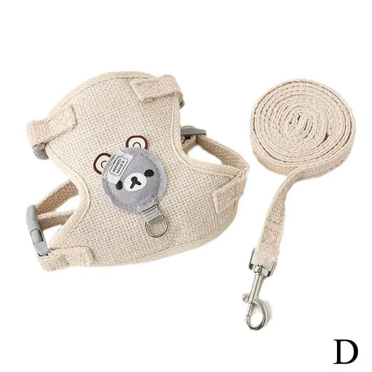 Breathable Pet Harness Leash For Small Dogs And Cats