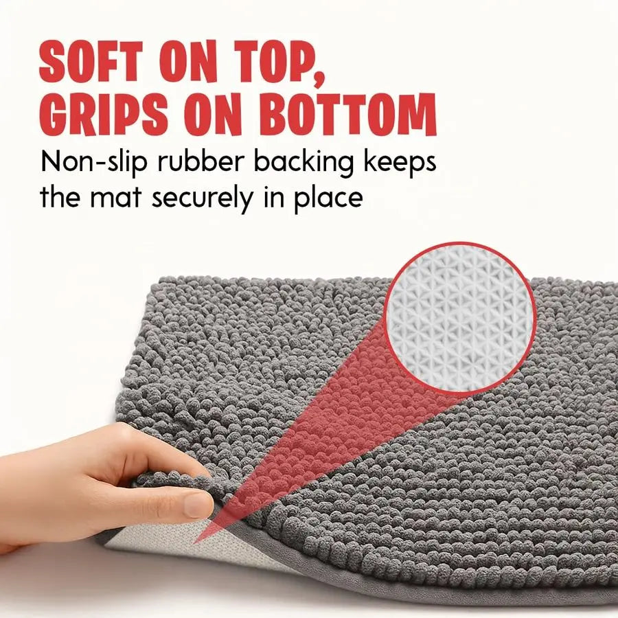Dog Door Mat Microfiber Absorbent Non Slip Indoor Entryway