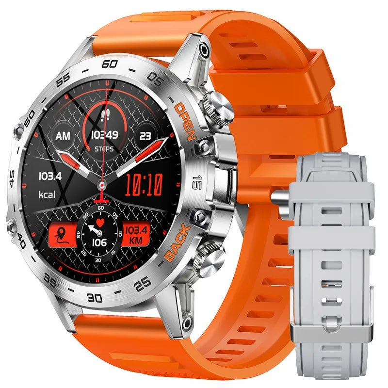 LIGE Military Smartwatch 1.39 Inch AMOLED 400mAh Battery Waterproof Heart Rate Bluetooth Call