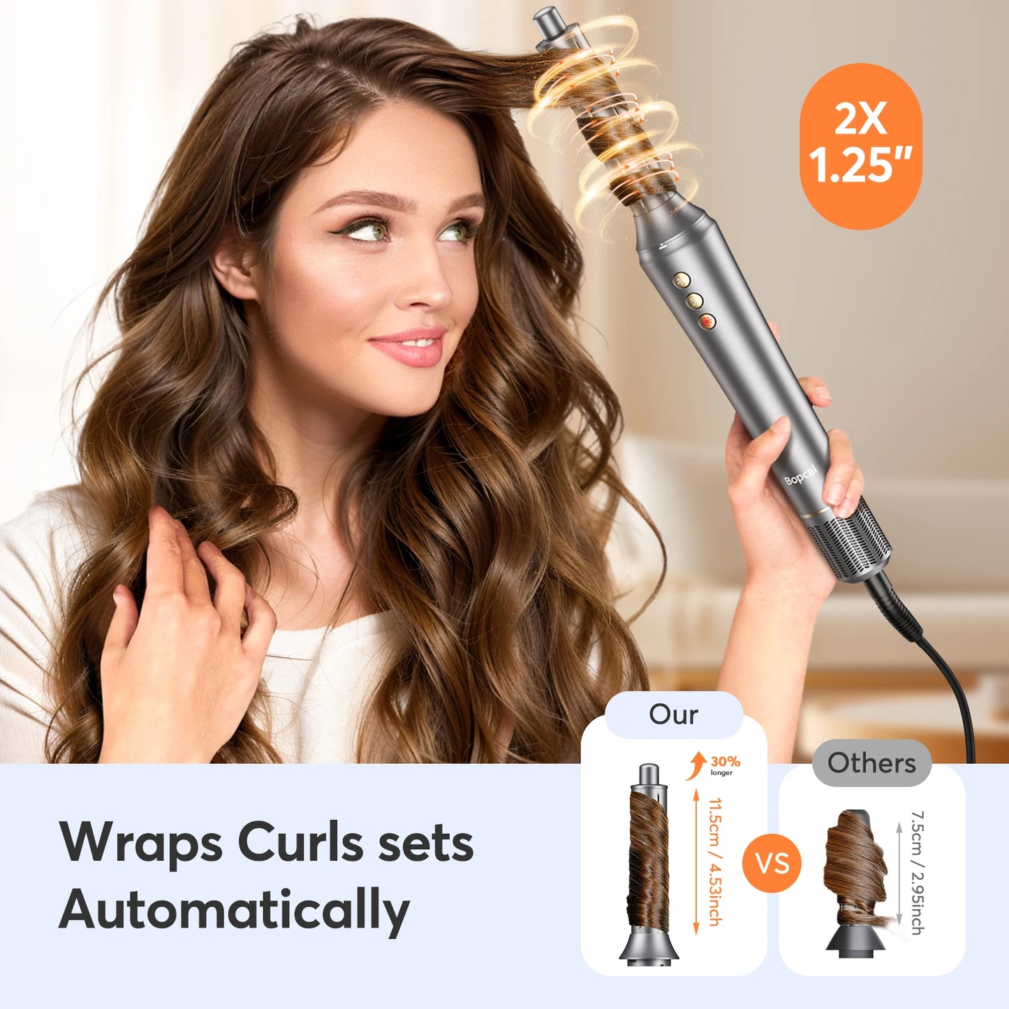 BOPCAL FiveinOne Hair Dryer Hot Air Comb 1200W Pro