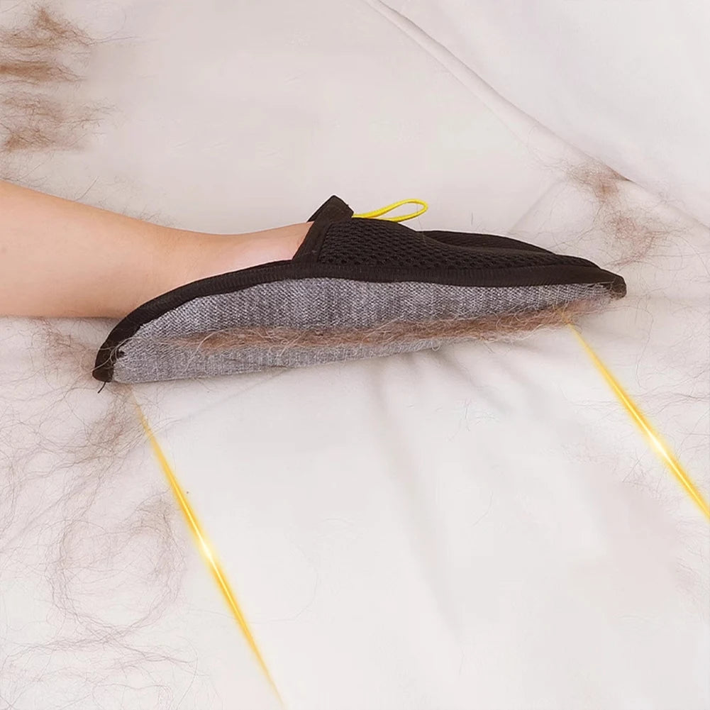 Pet Hair Remover Gloves Portable Washable Dehairing For All Hair Types Great For Clothing
