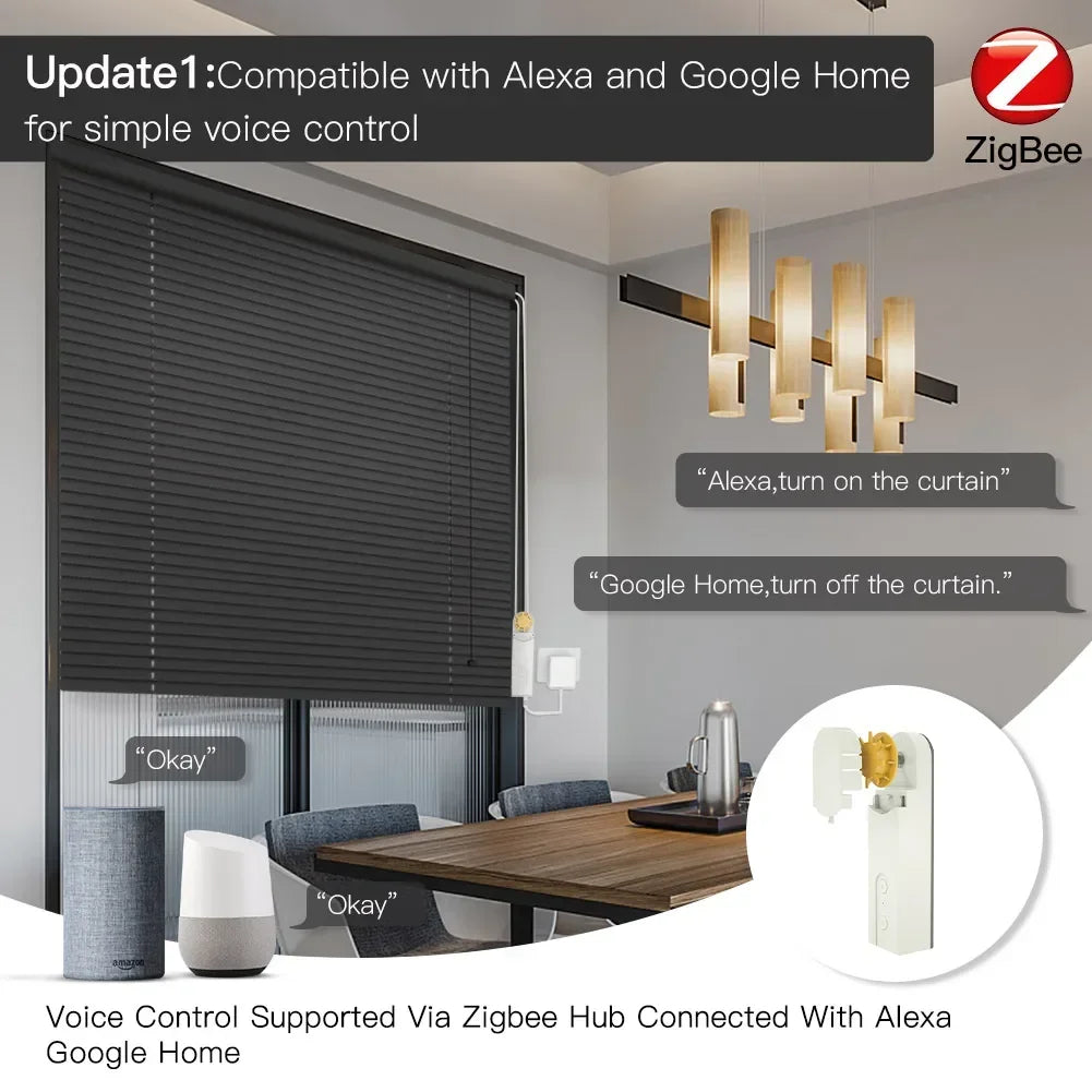 MOES ZigBee Smart Motorized Roller Blinds Hub