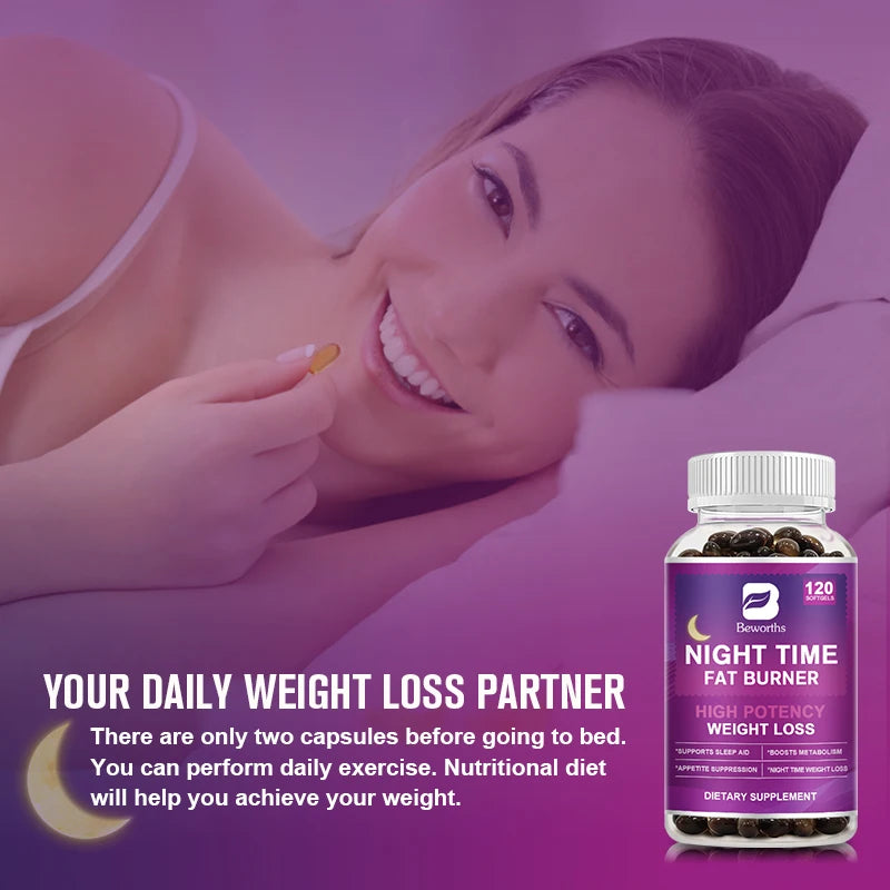 Beworths Night Time Fat Burner Capsule For Weight Loss