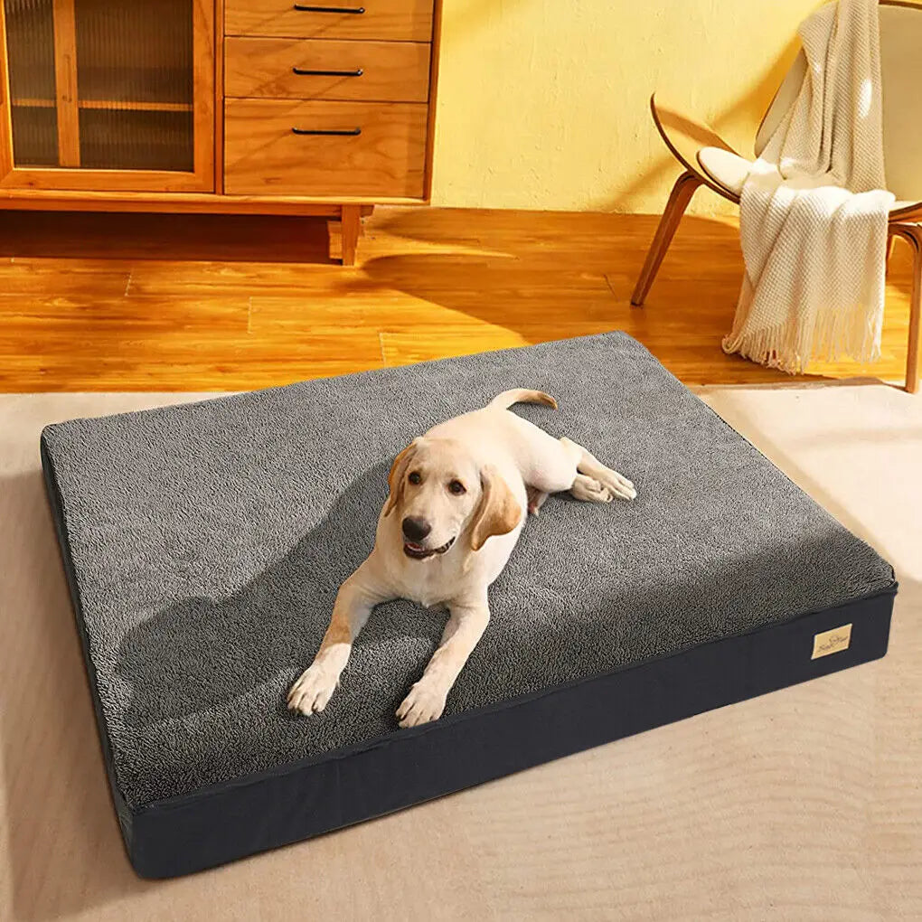 Orthopedic Memory Foam Dog Bed Waterproof Washable Cover