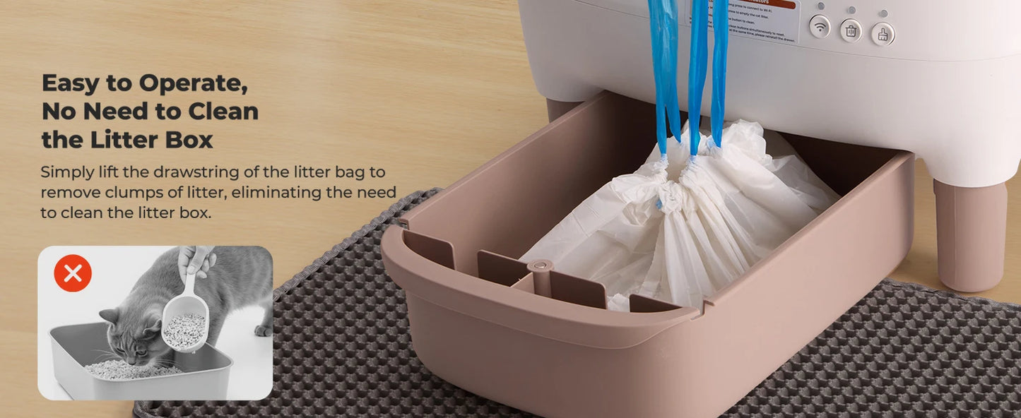 Lunapurr Self Cleaning Automatic Cat Litter Box With App Control And Odor Reduction For Multi Cat Homes