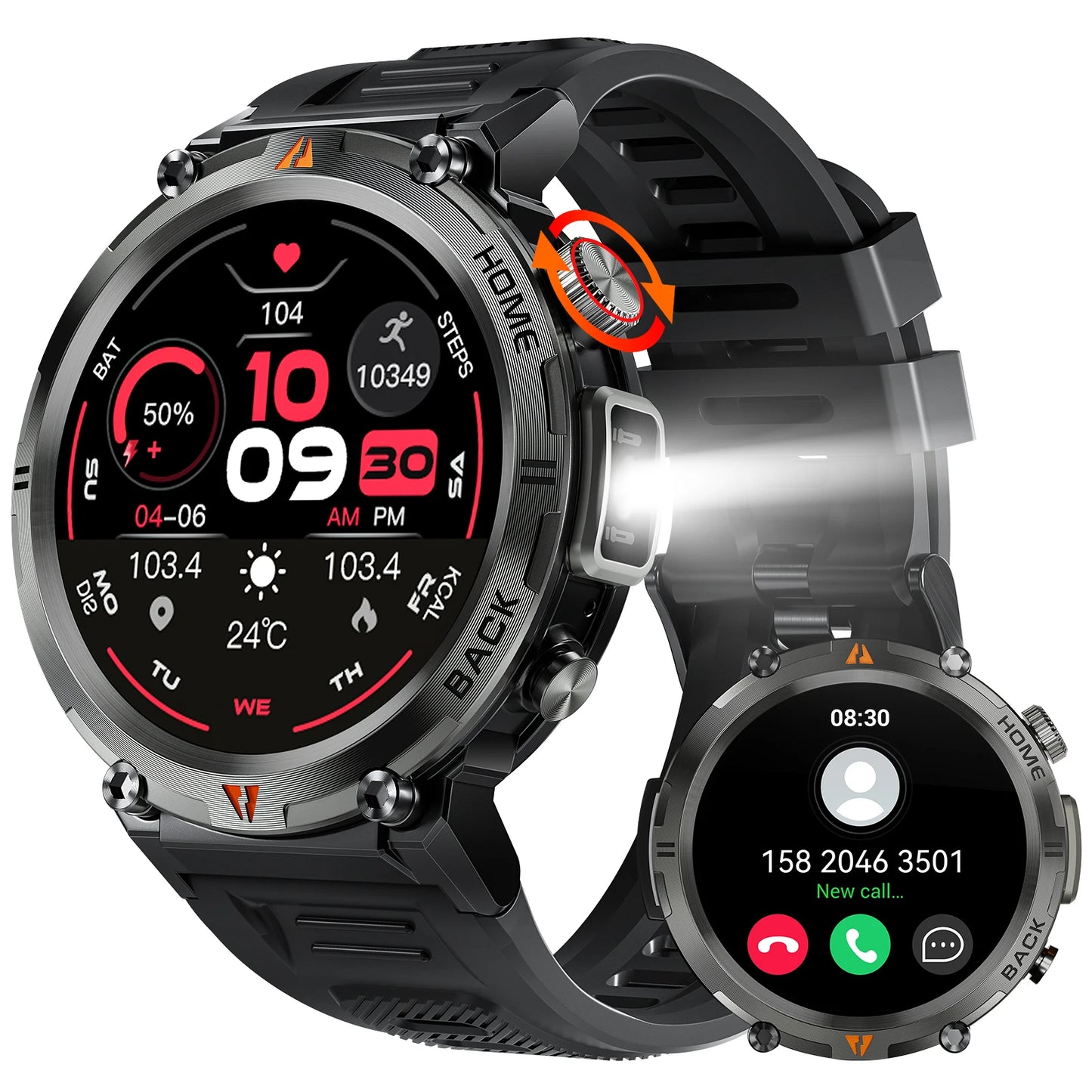 LaNikar KE3 Smartwatch Bluetooth Call Health Monitor