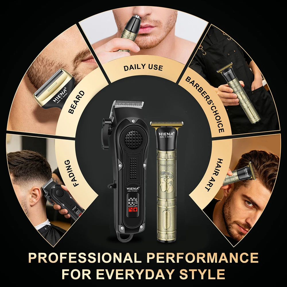 Hiena 3in1 Trimmer For Men Beard Nose Hair Clipper