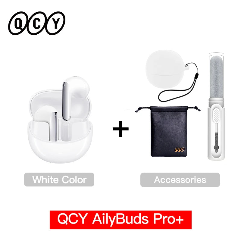 QCY HT10 AilyBuds Pro Wireless Earphones ANC HiRes LDAC Bluetooth Five Three Adaptive Multipoint