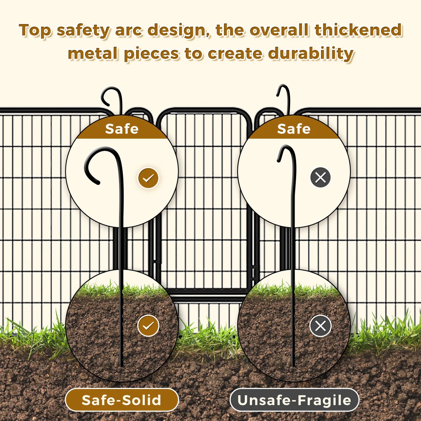 Dog Playpen With Door Foldable Metal Pet Fence For Indoor Outdoor Use Heavy Duty