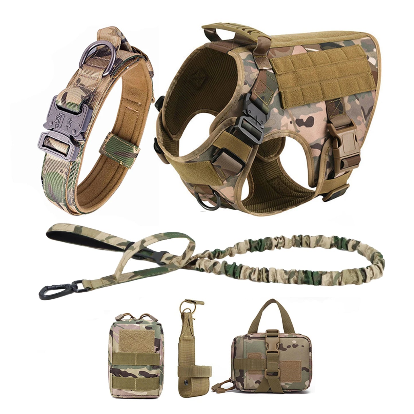 PETRAVEL Tactical Dog Harness Vest for Medium to Large Dogs