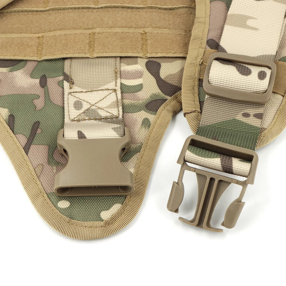 PETRAVEL Tactical Dog Harness Leash Set for Working Dogs
