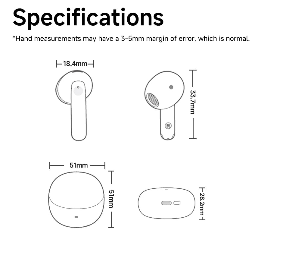 QCY HT10 AilyBuds Pro Wireless Earphones ANC HiRes LDAC Bluetooth Five Three Adaptive Multipoint