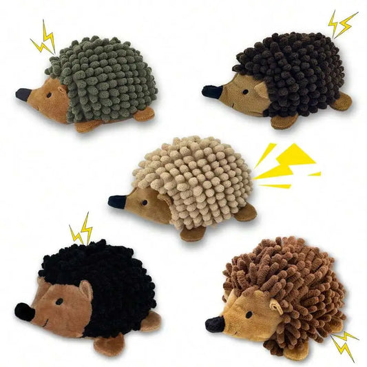 Plush Hedgehog Dog Toy Squeaky No Stuffing for Small Pets