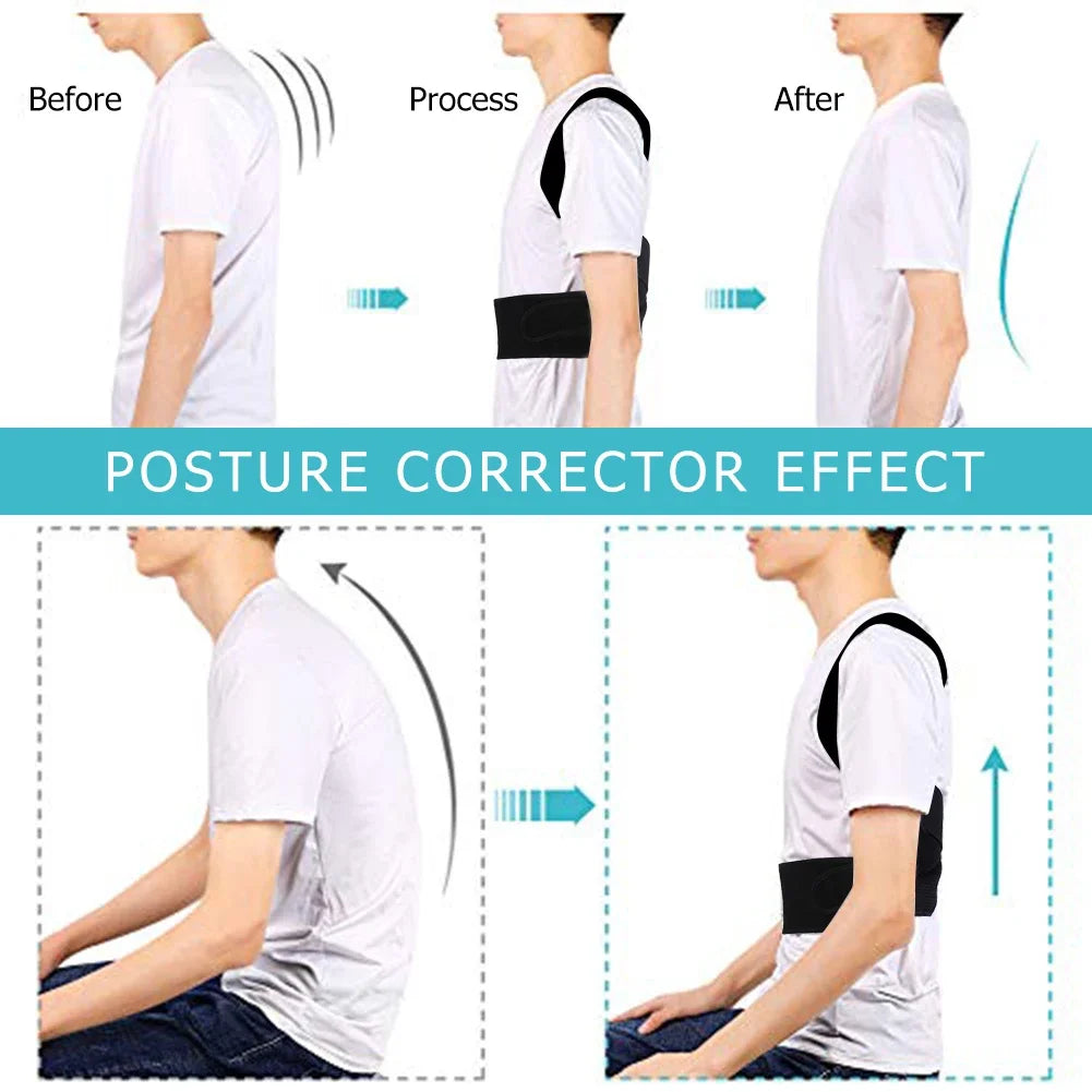 Lumbar Posture Corrector Vest With Adjustable Back Support