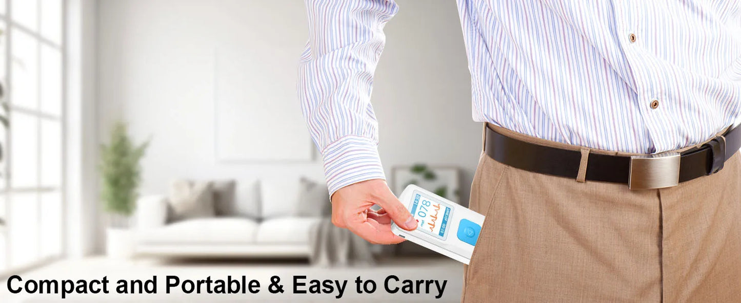 PM10 Portable ECG Monitor Bluetooth With LCD Heart Rate App Support for iOS Android