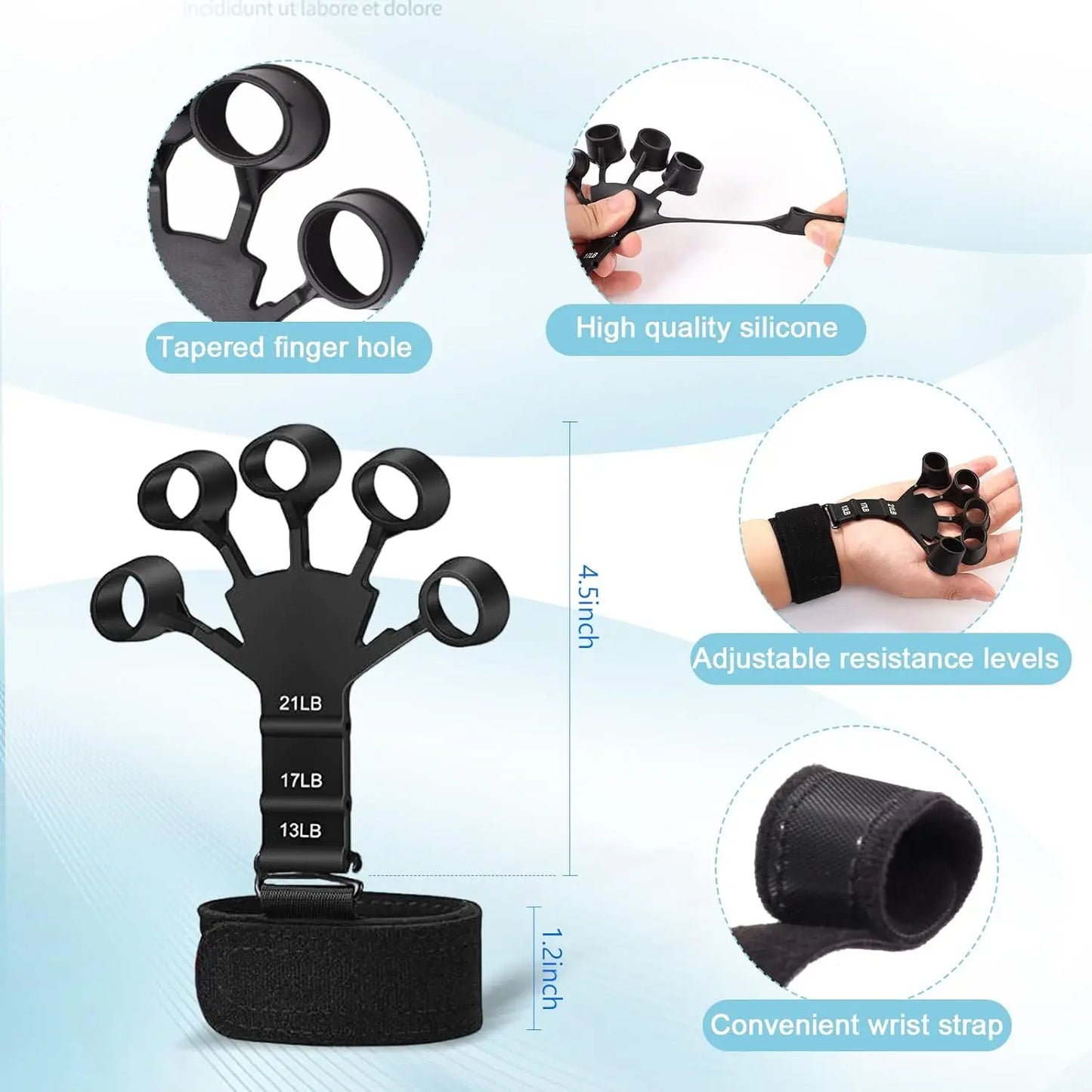 10-Piece Hand Grip Strengthener Kit
