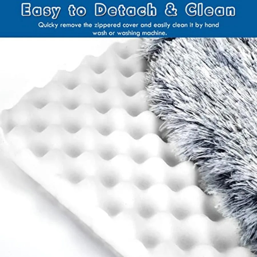 Orthopedic Dog Bed With Cave Cover And Blanket Mat