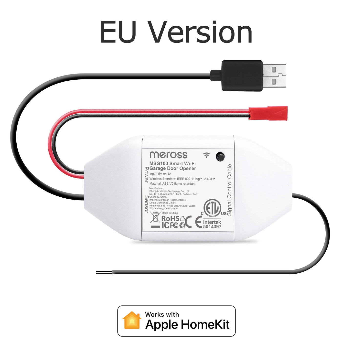 Meross HomeKit WiFi Garage Door Opener Controller Alexa Google Assistant