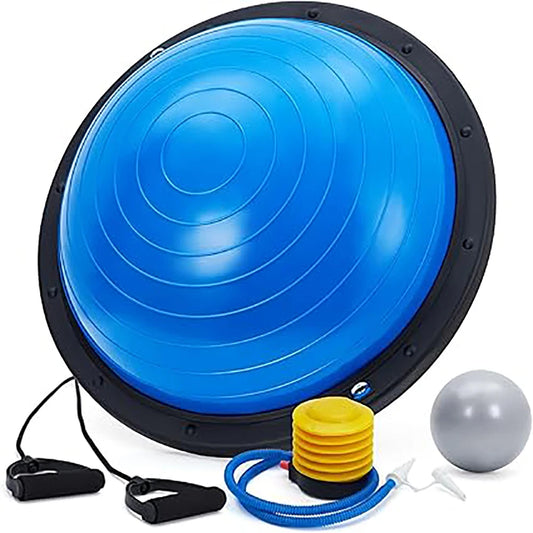 Half Exercise Ball Balance Trainer With Non Slip Base Accessories