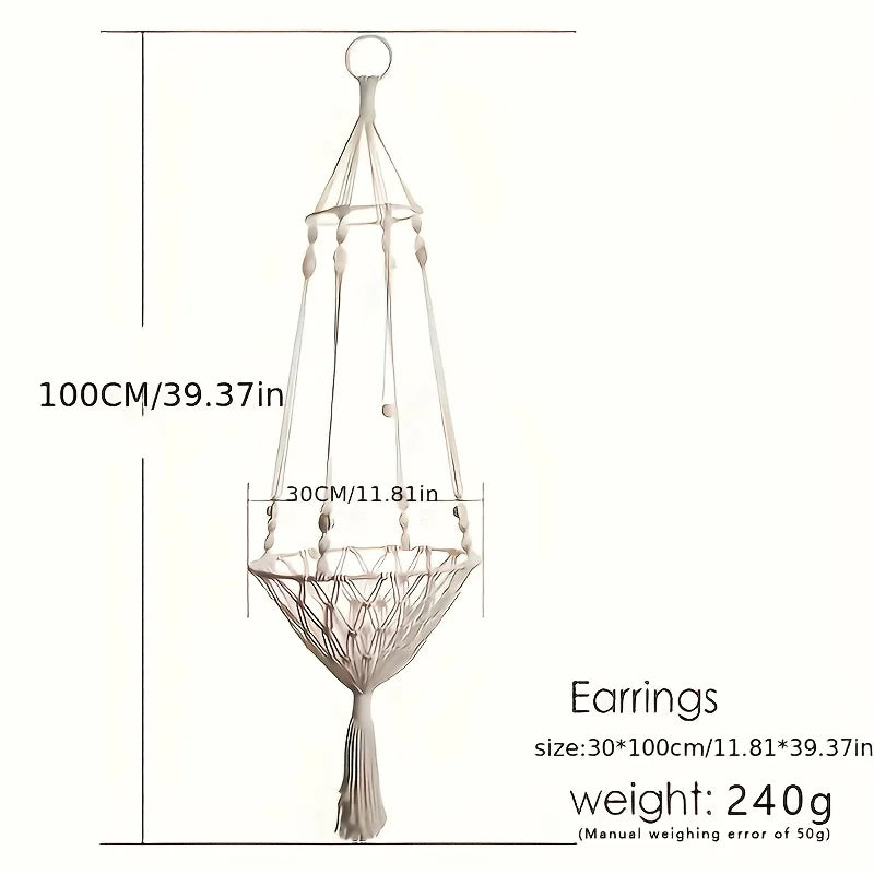 Handwoven Cotton Rope Cat Hammock Durable Heavy-Duty Load-Bearing Pet Bed For Two Cats