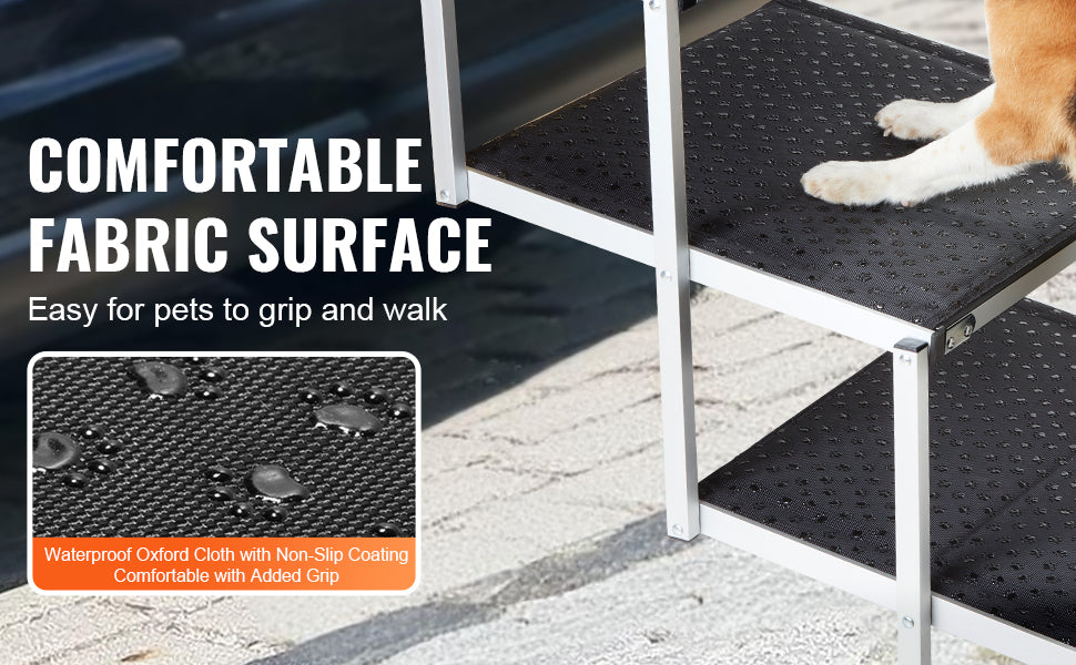 SucceBuy UltraFold Dog Car Steps Portable Lightweight Aluminum Pet StaircaseProX